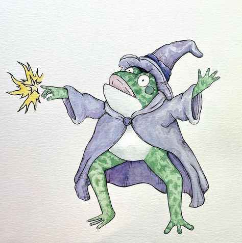 Toad Wizard, Wizard Frog Drawing, Wizard Doodle, Magic Frog Tattoo, Frog Wizard Tattoo, Wizard Frog Tattoo, Frog Wizard, Wizard Frog, Wizard Drawings