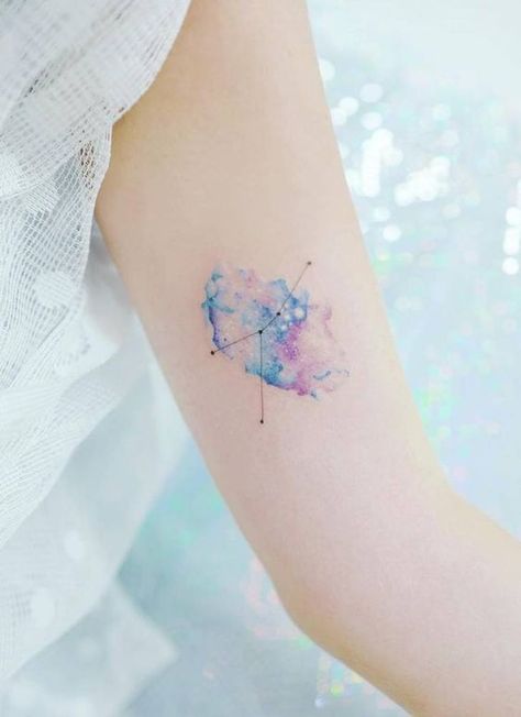 60+ Gorgeous Constellation Tattoo Designs #constellationtattoo #tattoo #tattooistida Astronomy Tattoo, Virgo Constellation Tattoo, Horoscope Tattoos, Tattoos Inspiration, Constellation Tattoo, Pisces Tattoos, Galaxy Tattoo, Inspiration Tattoos, Forearm Tattoo Women