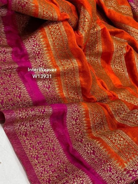 LATEST BANARASI CRAPE SILK SAREES Latest Banarasi Silk Sarees, Girl Frock, Latest Silk Sarees, Silk Sarees With Price, Traditional Silk Saree, Silk Saree Banarasi, Chanderi Silk Saree