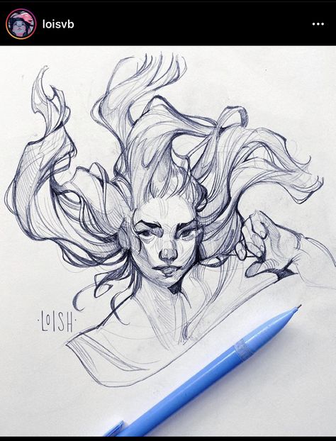 Underwater Drawing, Hair Flow, Character Design Sketches, What Can I Say, Sketch Inspiration, Sketchbook Inspiration, Art Tutorials Drawing, Illustration Artists, Cool Art Drawings