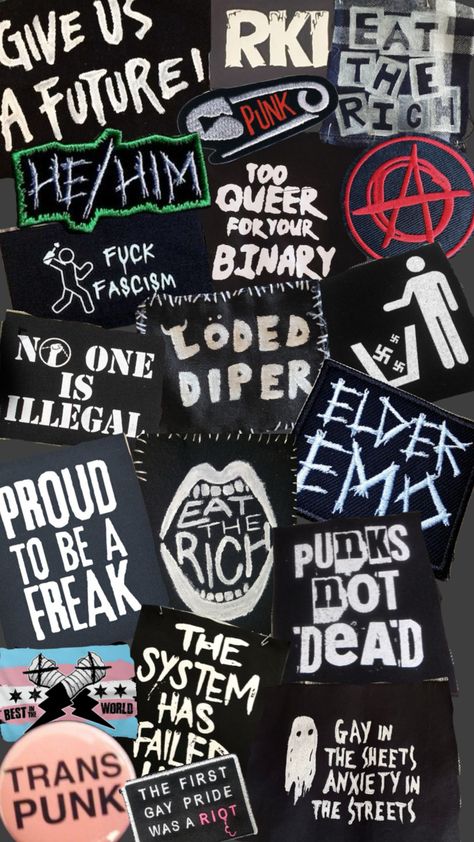 #music #punk Crust Punk Aesthetic, Punk Patches Diy, Crust Pants, Punk Fashion Diy, Punk Wallpaper, Grunge Jacket, Easy Diy Clothes, Punk Culture, Crust Punk