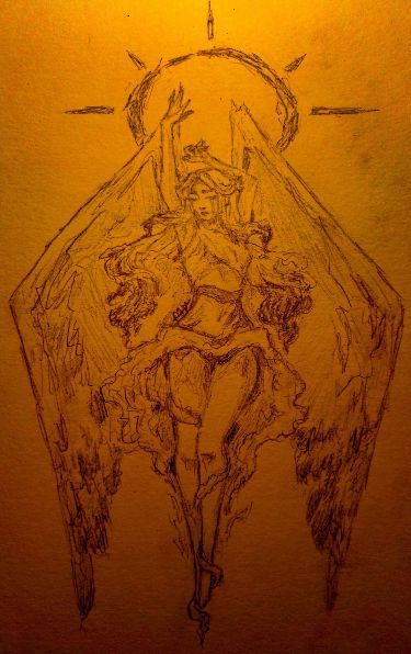 Angel Anatomy, Female Angel, A Drawing, Anatomy, Pencil, Angel, Yellow