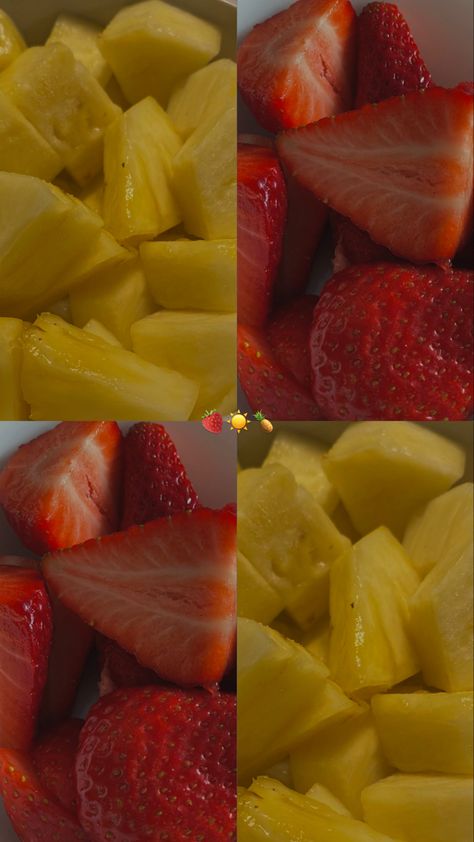 Pineapple Aesthetic, Strawberries And Pineapple, Healthy Lunch Snacks, Chocolate Cake Recipe Easy, Pineapple Strawberry, Food Inspo, Vacation Photos, Lunch Snacks, Easy Cake Recipes