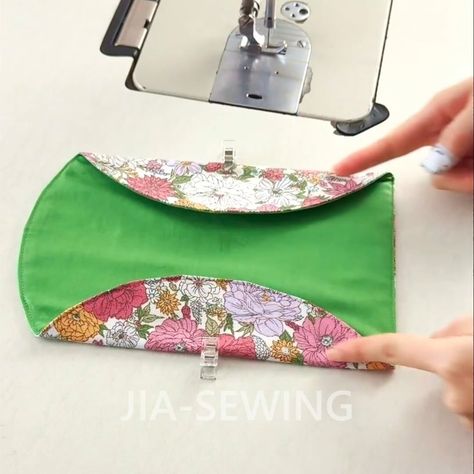 | Quick Sewing Tips No.61 | DIY Simple Multipurpose Case✨😎🎁🎄 #diy #sew #sewing #sewingtips #case #seamstress #tailor #jia-sewing | Instagram Sewing Handbags Diy, Diy Sunglasses Case Free Pattern, How To Make A Fabric Glasses Case, Glasses Case Pattern Free, How To Make A Glasses Case, Sunglass Case Diy Free Pattern, Sewing Glasses Case, Fabric Glasses Case, Glass Cases Pattern