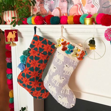 Justina Blakeney Estrella Holiday Stocking Justina Blakeney, Anthropologie Inspired, Her Personality, Holiday Stocking, Christmas Inspo, Holiday Stockings, Christmas Vibes, Home Design Decor, Cotton Velvet