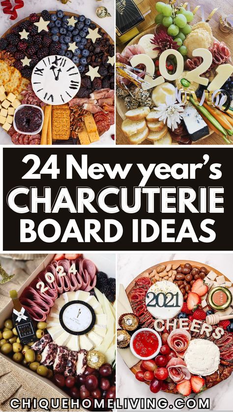 Ring in the new year in style with these curated New Year’s Charcuterie Board Ideas! Perfect for parties or intimate gatherings, these boards are a mix of sophistication and celebration. Bakery Charcuterie Board, Chacutery Board Party Ideas, New Years Eve Charcuterie Board Ideas 2025, Dessert Charcuterie Board New Years, New Years Cheese Board, Cat Charcuterie Board, Unique Food Boards For Parties, Charcuterie Board Ideas For New Years, Charcuterie Board Parties