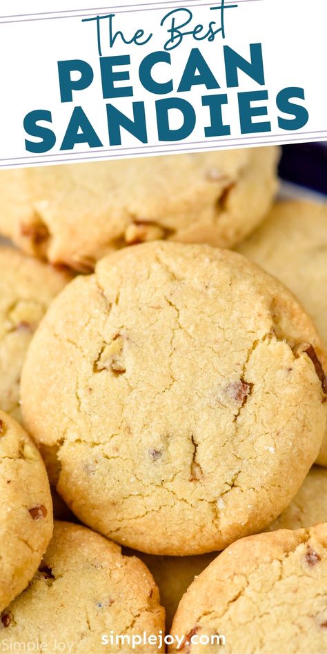 Pecan Sands Cookies, Keto Pecan Sandies Cookies, Pecan Sugar Cookie Recipe, Pecan Sandies Cookies Pioneer Woman, Salporanz Cookies Recipe, Pecan Sandy Cookies, Homemade Pecan Sandies, Soft Chewy Christmas Cookies, Dads Cookies Recipe