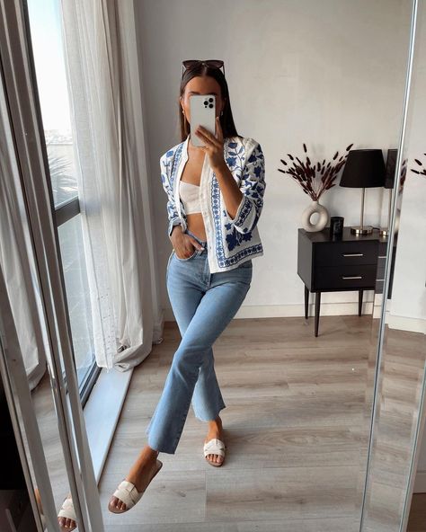 Flats Outfit Dressy, Dressy Top And Jeans Outfit, Zara Outfit Ideas, Zara Spring, Outfit Zara, Mode Zara, Zara Outfit, Zara Fashion, Elegante Casual