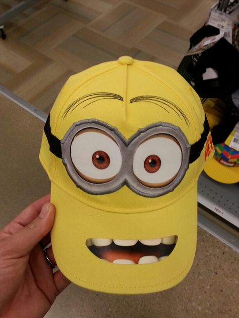 Youth Minions hat @ Meijer Minion Hat, Minion Hats, Costume Ideas, Diy Painting, Minion, Art For Kids, Halloween Costumes, Mario Characters, Halloween