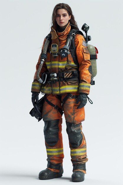 Photo detailed character design of firef... | Premium Photo #Freepik #photo Fire Fighter Character Design, Firefighter Character Design, Firefighter Character Art, Firefighter Illustration, Cyberpunk Firefighter, Firefighter Cartoon Character, Firefighter, Pixar, Character Concept