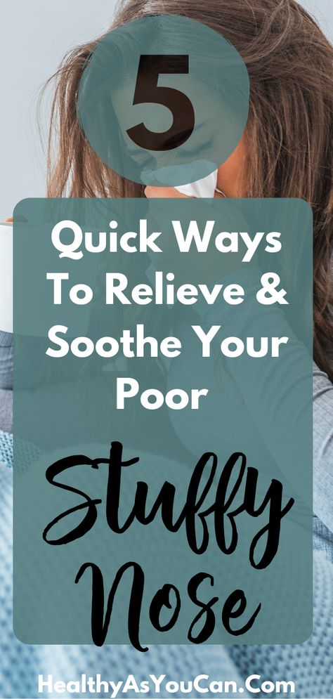Anywho, because I abhor having a blocked nose I’ve come up with some ways to make it more bearable at the very least. If you’re reading this you’re probably desperate for something to try that will help so let me get on with it.I’m not promising that you’ll have some grand reopening of your nasal passages after trying these methods but I do know that these methods are soothing. In fact, my advice would be to try all of these methods at once.This is what I call stacking. Stuffed Up Nose Remedies, How To Relieve Stuffy Nose, Christian Health, Nasal Decongestant, Nose Picking, Blocked Nose, Dry Nose, Hard Breathing, Health Guru