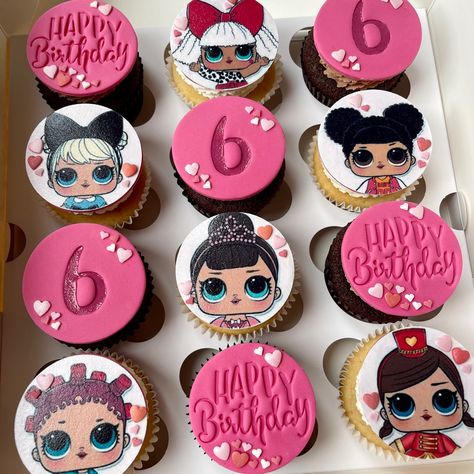 Lol Doll Cupcakes, Lol Doll Cupcake Ideas, Lol Cupcake Ideas, Lol Cupcakes, Lol Party Ideas, Lol Birthday Party, Lol Surprise Birthday, Cupcake Dolls, Lol Doll Cake