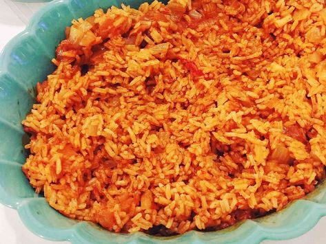 Simple Mexican Rice Rice With Tomato Bouillon, White Mexican Rice, Simple Mexican Rice, Rice Cooker Mexican Rice, Tomato Bouillon, Spanish Rice Recipe Easy, Authentic Mexican Rice, Mexican Rice Recipe, Mexican Rice Easy