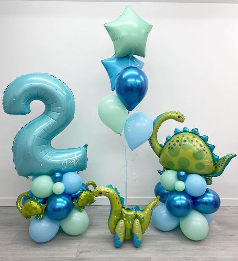 Balloons By Bex | Glasgow on Instagram: “🦖J U D E • I S • 2 🦖 Happy 2nd Birthday Jude 🥳 D I N O S A U R • Number Column, Dinosaur Column & Cluster🦕🦖 L o v e • Dinosaur Themes 🤩…” Dinasour Birthday, Ocean Birthday Cakes, Dinosaur Birthday Theme, Sonic Birthday Parties, Dinosaur Balloons, Dinosaur Themed Birthday Party, Boy Birthday Party Themes, Sonic Birthday, 1st Birthday Cakes