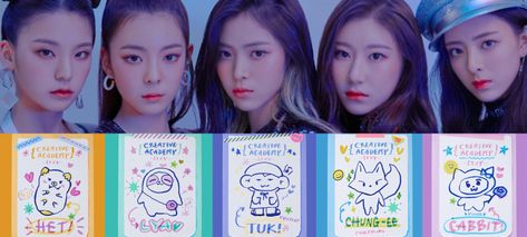 Itzy Drawing Easy, Itzy Line Friends, Itzy Imaginary Friend Wallpaper, Itzy Characters, Itzy Animal Characters, Wdzy Plushie, Kpop Stickers Printable Itzy, Itzy Wallpaper, Anime Tutorial