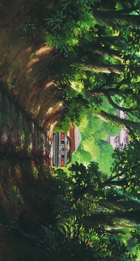 Secret World Of Arrietty Scenery, Arriety Ghibli Wallpaper Desktop, Arietty Aesthetic Wallpaper, Green Ghibli, Ghibli Green, Ghibli Nature, Ghibli Wallpapers, Ghibli Background, Ghibli Studios