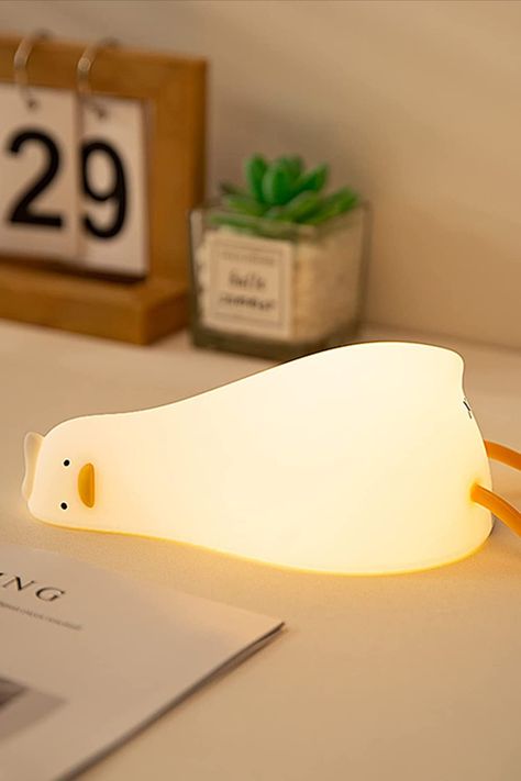 Duck Lamp, Honeymoon Essentials, Best Bridal Shower Gift, Silicone Light, Unique Bridal Shower Gifts, Creative Wedding Favors, Personalized Glassware, Nursery Night Light, Unique Bridal Shower