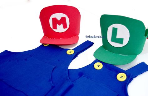 HALLOWEEN: Como hacer disfraz casero de Mario Bros y Luigi Oh Mother Mine Diy, Mario Y Luigi, Super Mario Party, Mario Party, Mario Bros., Mario Bros, Super Mario, Written By, Mario