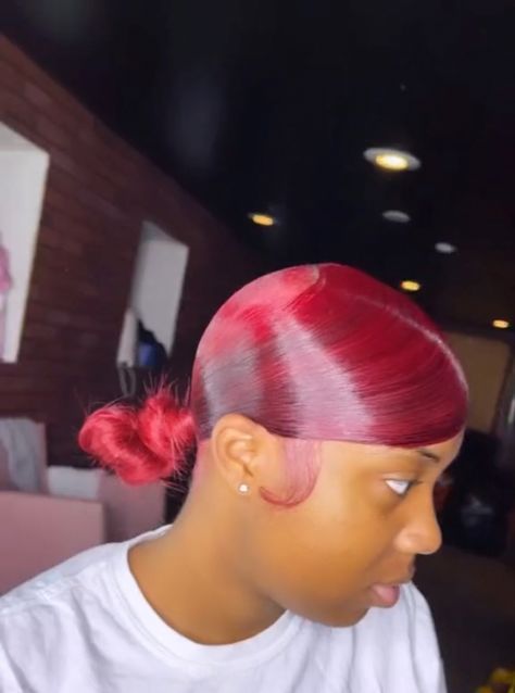 Burgundy Sleek Ponytail Weave, Ponytails Ideas, Natural Hair Ponytail, Red Hairstyles, Medium Hair Braids, Natural Hair Bun Styles, Sleek Ponytail Hairstyles, Knot Bun, Black Ponytail Hairstyles