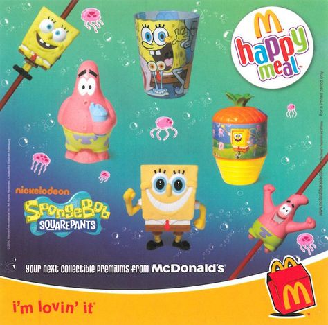 McDonald’s Happy Meal Toys – May 2011 – Spongebob Squarepants – Kids Time Toys 2000s, Spongebob Things, Spongebob Stuff, Mc Donald's, Spongebob Cartoon, Nostalgia 2000s, Childrens Tv, Nickelodeon Spongebob, Mc Donald