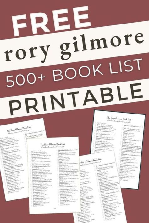 Gilmore Book List, Rory Gilmore Reading List, Book List Printable, Rory Gilmore Books, Rory Gilmore Reading, Beloved Toni Morrison, Driving Miss Daisy, Graduation Speech, Reading Tips