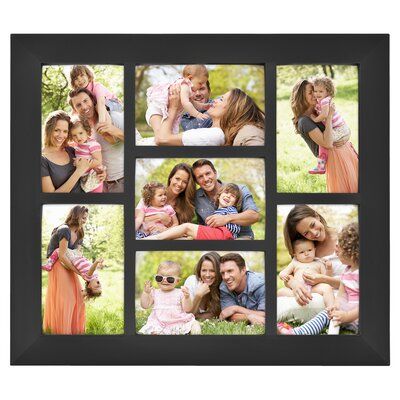 Signature Picture Frame, Picture Frame Collage, Wood Collage, Collage Picture Frame, Frame Collage, Photo Frame Display, Family Picture Frames, White Photo Frames, Simple Collage