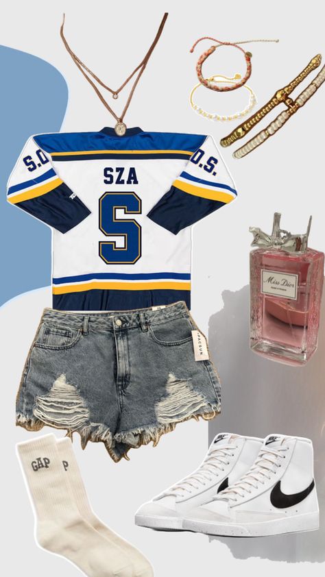 #sza What To Wear To Sza Concert, Sza Concert Outfit Ideas 2024, Sos Tour Outfits, Sza Jersey Outfit, Sza Style Outfits, Sza Aesthetic Outfits, Sza Outfits Concert, Sza Concert Outfit Ideas, Sza Jersey