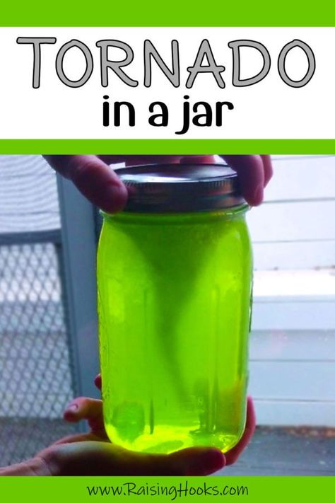 Tornado In A Jar - Raising Hooks Tornado In A Jar Science Project, Tornado Craft, Mason Jar Pickles, Tornado In A Jar, Tornado In A Bottle, Problem Statement, Science Fair, In A Jar, Science Projects