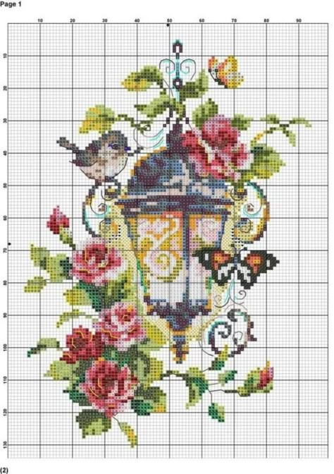 Cross Stitch Gallery, Witch Cross Stitch, Tiny Cross Stitch, Cross Stitch Landscape, Pola Kristik, Cross Stitch Patterns Flowers, Cross Stitch Bird, Cross Stitch Heart, Pola Sulam