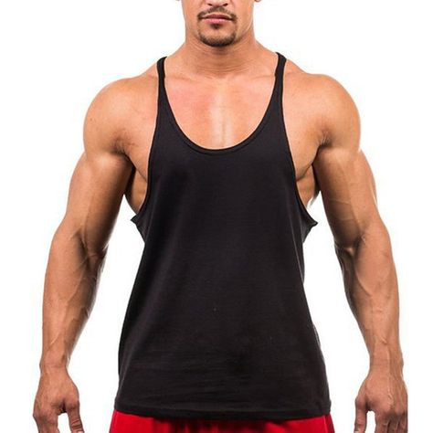 US$ 11.89 - Mens Summer 100%Cotton Breathable Sweat Loose Fit Workout Tank Tops Bodybuilding Tank Top, Gym Singlets, Stringer Tank Top, Bodybuilding Clothing, Bodybuilders Men, Gym Tanks, Vest Men, Mens Tank, Body Building Men