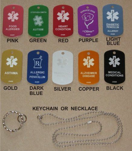 Survival Prep, Blue Keychain, Dog Tags Military, Peanut Allergy, Medic Alert Bracelets, Natural Disaster, Silver Keychain, Emergency Management, Medical Alert