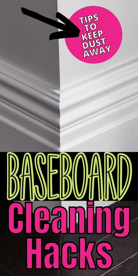 How To Deep Clean Baseboards, How To Clean Trim Baseboards, Dust Baseboards Cleaning Tips, Clean Baseboards With Fabric Softener, Dusting Baseboards Cleaning Tips, How To Wash Baseboards, Deep Clean Baseboards, What To Clean Baseboards With, Wall And Baseboard Cleaner