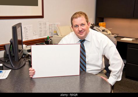 Businessman With Blank Sign Stock Photo Blank Sign, Blank Paper, Paper Stock, Business Man, Stock Photography, Hold On, Photo Image, Vector Illustration, Stock Photos