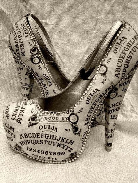 ouija-shoes By Any Means Necessary, Ouija Board, Steam Punk, Crazy Shoes, Shoe Obsession, Shoe Game, Beautiful Shoes, Cute Shoes, Shinee