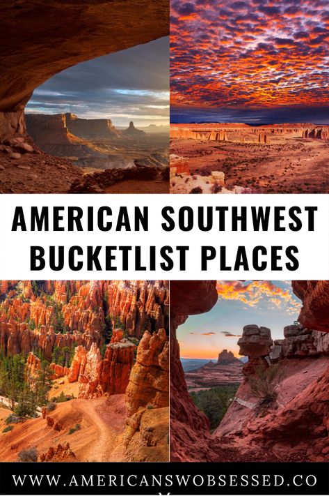 Things to do in Southwest USA – Places to add to your Bucket List Want to know what places in the southwest to visit? These south west attractions are bucket list items you won’t want to miss. Bucket List Places, Rv Travel Destinations, Beautiful Places In Usa, Western Travel, Bucket List Items, Usa Places, Southern Usa, Southwest Travel, Usa Places To Visit