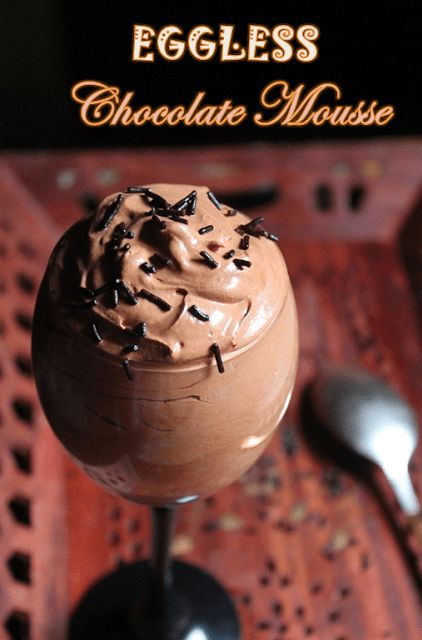 Dark Chocolate Mousse Recipe, Eggless Chocolate Mousse, Cup Desserts, Pudding Recept, Dessert Mousse, Dark Chocolate Mousse, Egg Allergy, Chocolate Mousse Recipe, Chocolate Mousse Cake