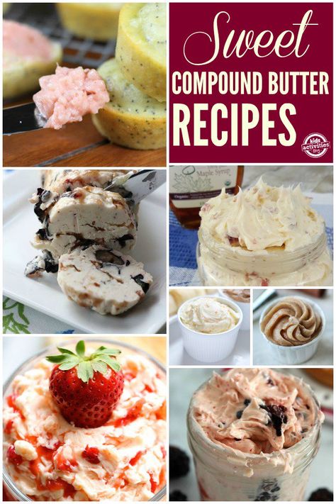 Sweet Flavored Butter, Sweet Flavored Butter Recipes, Compound Butter Sweet, Flavored Butter Recipes Sweet, Sweet Compound Butter, Flavoured Butter Recipes, Sweet Compound Butter Recipes, Compound Butter For Bread, Sweet Butter Recipe