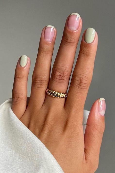 Manikur Kuku, Short Gel Nails, Simple Gel Nails, Minimal Nails, Casual Nails, Her Nails, Cute Gel Nails, Nagel Inspo, Minimalist Nails