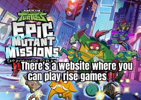 They’re easier to play on a computer rather than a touchscreen  🤓 Have fun 😊 Cute Free Computer Games, Dr Feelings Tmnt, Rottmnt Phone Theme, Rottmnt Lair Games, Leo Tmnt Wallpaper, Rottmnt Kinnie Bingo, Tales Of The Tmnt, Rottmnt Raph Fanart, Tmnt Video Game