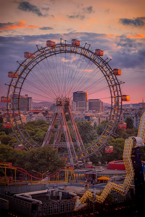 Vienna Prater, Amusement Park, Vienna, Ferris Wheel, Austria, Wheel