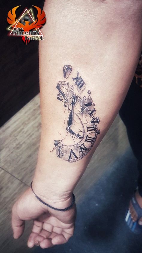 Geometric Clock Tattoo, Roman Clock Tattoo Design, Roman Clock Tattoo, Clock Tattoo Design For Men, Stop Watch Tattoo, Time Piece Tattoo, Symbol Tattoos With Meaning, Lion Hand Tattoo, Roman Tattoo