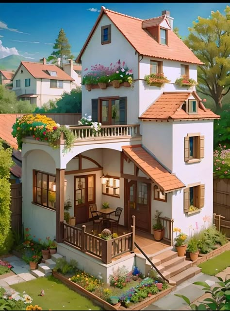 Sims4 Small House, House Flippers, Sims 4 House Building, Mexico House, Sims 4 House Plans, Casas The Sims 4, Sims 4 House Design, Casa Vintage, Sims 4 Builds