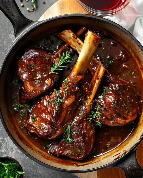 Tender Braised Lamb Shanks Lamb Shanks Recipe, Lamb Shanks Slow Cooker, Shanks Recipe, Lamb Shank Recipe, Braised Lamb Shanks, Gordon Ramsay Recipe, How To Cook Lamb, Lamb Shank, Lamb Chop