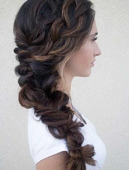 47 Elegant Ways To Style Side Braid For Long Hair side braid hairstyles, braid hairstyles, wedding hairstyle, boho hairstyles, party hairstyles Long Hair Side Braid, Braid Hairstyles Wedding, Braid For Wedding, Braid For Long Hair, Hair Side Braid, Side Braids For Long Hair, Hairstyles Party, Wedding Hair Brunette, Bridal Hairstyles With Braids