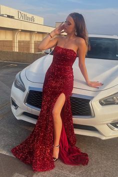 Red Long Prom Dresses, Formal Dresses Mermaid, 2 Piece Prom Dress, Formal Prom Dresses Long, Sparkly Prom Dress, Mermaid Sweetheart, Prom Dresses Long Mermaid, Strapless Prom Dresses, Sequin Formal Dress