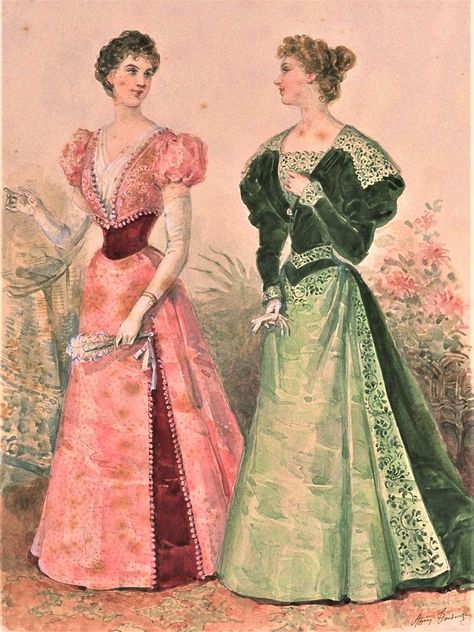 1890 Fashion Plate, 1895 Fashion Plate, 1896 Fashion, 1901 Fashion, 1890 Fashion, 1899 Fashion, Victorian Era Fashion, 1890s Fashion, 1800s Fashion