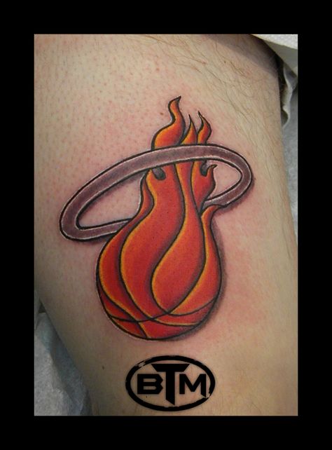 Miami Heats Miami Heat Tattoo, Heat Tattoo, South Beach Miami, Sport Motivation, Custom Tattoo, Miami Heat, Best Places To Travel, South Beach, Black Tattoos