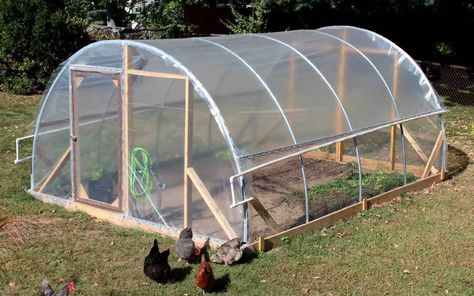 Hoop House Greenhouse, Passive Solar Greenhouse, House Greenhouse, Greenhouse Design, Hoop House, Solar Greenhouse, Diy Greenhouse Plans, Green House Design, Passive Solar Design