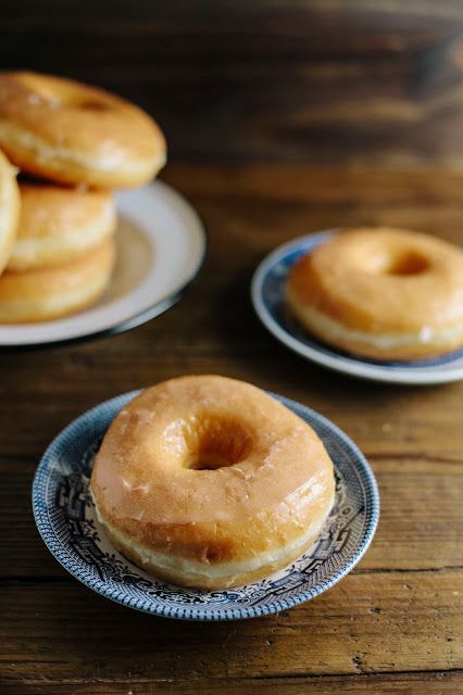 Hummingbird High: Brioche Donuts with Honey Glaze Beignets Cuits, Brioche Donuts, Doughnut Recipes, Brioche Recipe, Glazed Donuts, Homemade Donuts, Doughnut Recipe, Honey Glaze, Baking Blog