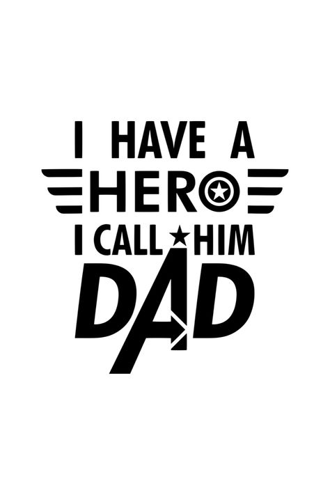 I Have A Hero I Call Him Dad SVG | Fathers Day SVG SVG | Fathers Day Gifts Ideas DIY Fathers Day Cricut Ideas, Vadersdag Idees, Dad Svg Free, Fathers Day Gifts Ideas Diy, Father's Day Stickers, Raiders Stuff, Fathers Day Gifts Ideas, Cricut Decals, Mens Birthday